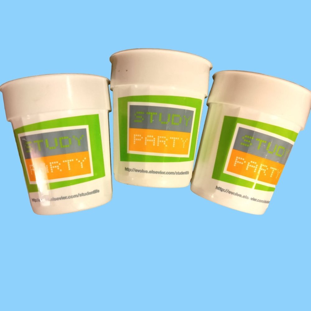 Elsevier Study Party Cup Pencil Holder Nursing School Student Nurse lot 3